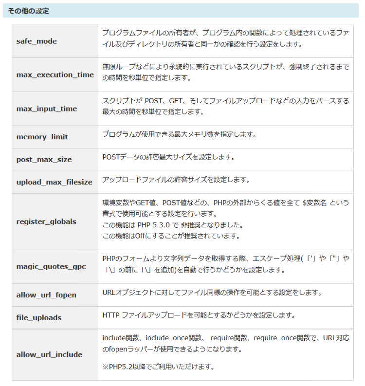 php mysql 接続 php.ini